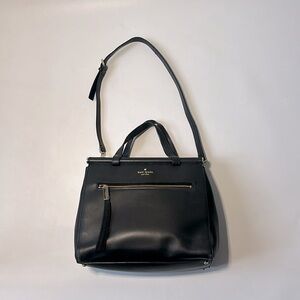 Kate Spade New York Black Leather Crossbody Bag
